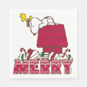 pinda's | Snoopy & Woodstock Merry Ugly Sweater Servet (Voorkant)