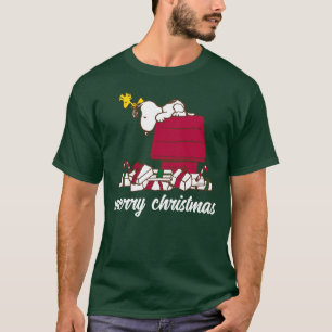 pinda's   Snoopy & Woodstock Merry Ugly Sweater T-shirt