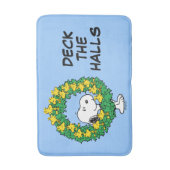 pinda's | Snoopy & Woodstock met kerstmis Badmat (Voorkant Verticaal)