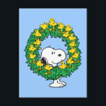 pinda's | Snoopy & Woodstock met kerstmis Briefkaart<br><div class="desc">Vier het vakantieseizoen met dit feestelijke Peanuts-briefkaart met Snoopy en Woodstock omringd door een vrolijke kerstkrans. Perfect voor het verzenden van feestelijke groeten,  het verspreiden van kerstvreugde of het delen van de warmte van het seizoen met Peanuts-fans.</div>