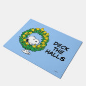 pinda's | Snoopy & Woodstock met kerstmis Deurmat (Schuin)
