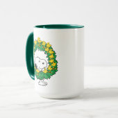 pinda's | Snoopy & Woodstock met kerstmis Mok (Voorkant links)