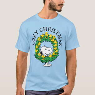 pinda's   Snoopy & Woodstock met kerstmis T-shirt