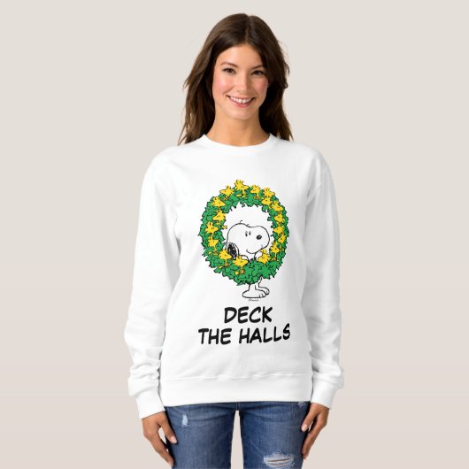 pinda's | Snoopy & Woodstock met kerstmis Trui (Voorkant volledig)