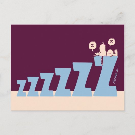 pinda's | Snoopy & Woodstock Nap Briefkaart (Voorkant)