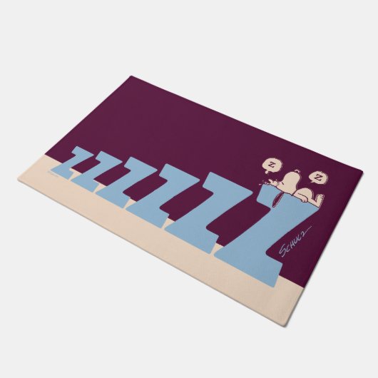 pinda's | Snoopy & Woodstock Nap Deurmat (Schuin)