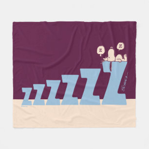 pinda's   Snoopy & Woodstock Nap Fleece Deken