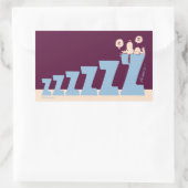 pinda's | Snoopy & Woodstock Nap Rechthoekige Sticker (Tas)