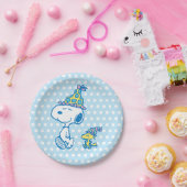 PINDA'S | Snoopy & Woodstock Party Polka Dots Papieren Bordje (Feest)