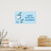 PINDA'S | Snoopy & Woodstock Party Polka Dots Poster (Keuken)