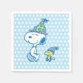 PINDA'S | Snoopy & Woodstock Party Polka Dots Servet (Voorkant)