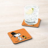pinda's | Snoopy & Woodstock Pilgrim Bier Onderzetter (Rechterzijde)