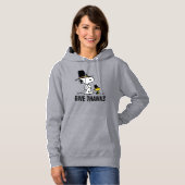 pinda's | Snoopy & Woodstock Pilgrim Hoodie (Voorkant volledig)