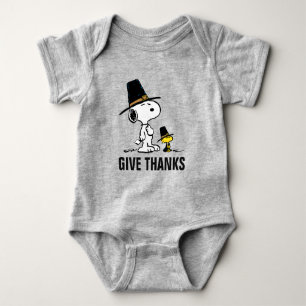 pinda's Snoopy & Woodstock Pilgrim Romper