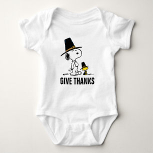 pinda's Snoopy & Woodstock Pilgrim Romper