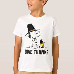 pinda's   Snoopy & Woodstock Pilgrim T-shirt