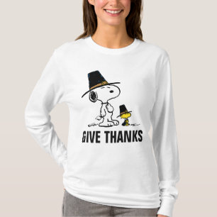 pinda's   Snoopy & Woodstock Pilgrim T-shirt