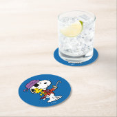 pinda's | Snoopy & Woodstock Pirates Ronde Kartonnen Onderzetter (Insitu)