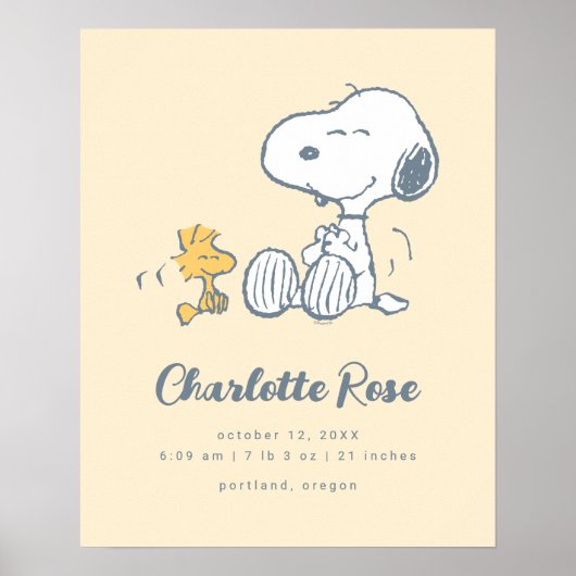 pinda's | Snoopy & Woodstock Poster (Voorkant)