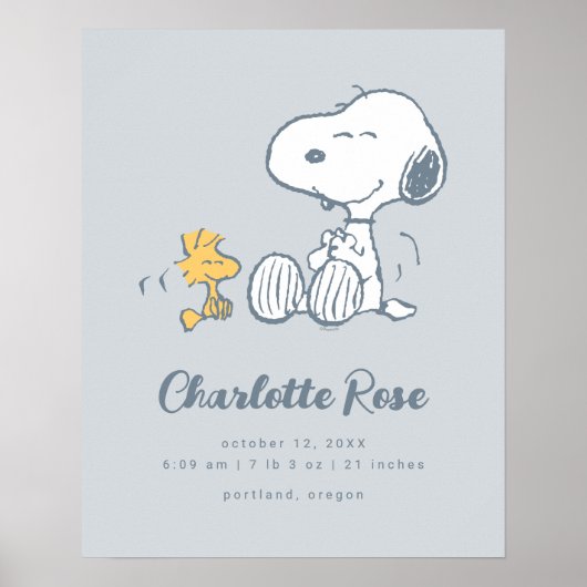 pinda's | Snoopy & Woodstock Poster (Voorkant)
