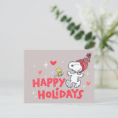 pinda's | Snoopy & Woodstock Prettige feestdagen (Staand voorkant)