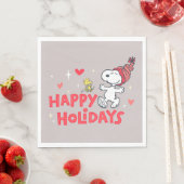 pinda's | Snoopy & Woodstock Prettige feestdagen Servet (Insitu)