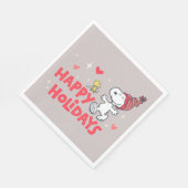 pinda's | Snoopy & Woodstock Prettige feestdagen Servet (Hoek)