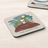 pinda's | Snoopy & Woodstock Pure Satisfaction Bier Onderzetter (Linkerzijde)