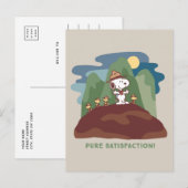 pinda's | Snoopy & Woodstock Pure Satisfaction Briefkaart (Voorkant / Achterkant)
