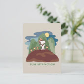 pinda's | Snoopy & Woodstock Pure Satisfaction Briefkaart (Staand voorkant)
