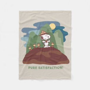 pinda's   Snoopy & Woodstock Pure Satisfaction Fleece Deken