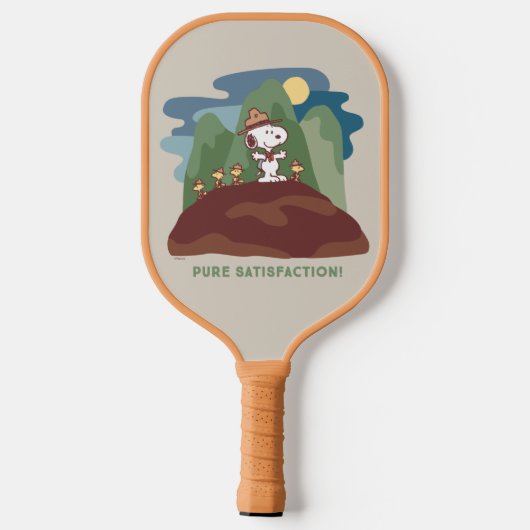 pinda's | Snoopy & Woodstock Pure Satisfaction Pickleball Paddle (Achterkant)
