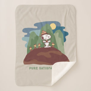 pinda's Snoopy & Woodstock Pure Satisfaction Sherpa Deken