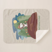 pinda's | Snoopy & Woodstock Pure Satisfaction Sherpa Deken (Voorkant (horizontaal))