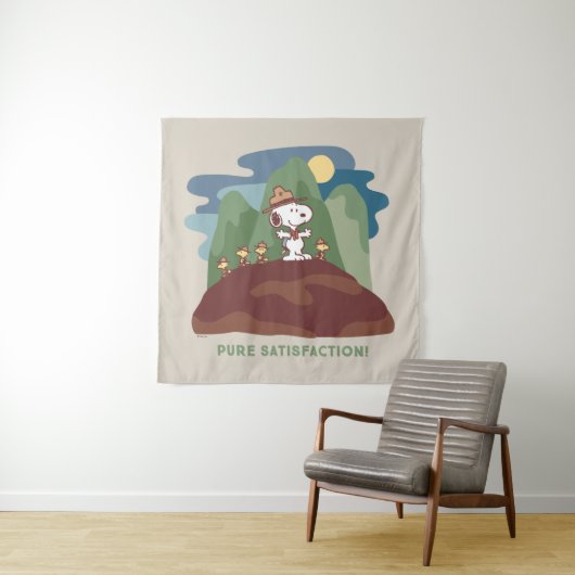 pinda's | Snoopy & Woodstock Pure Satisfaction Wandkleed (In situ)