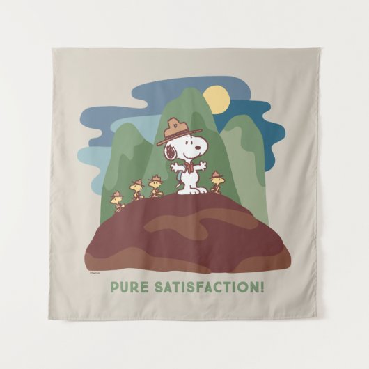 pinda's | Snoopy & Woodstock Pure Satisfaction Wandkleed (Voorkant)