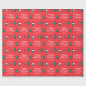 pinda's | Snoopy & Woodstock Red-kerstpatroon Cadeaupapier (Vlak)