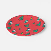 pinda's | Snoopy & Woodstock Red-kerstpatroon Papieren Bordje (Gekanteld)