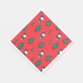pinda's | Snoopy & Woodstock Red-kerstpatroon Servet (Hoek)