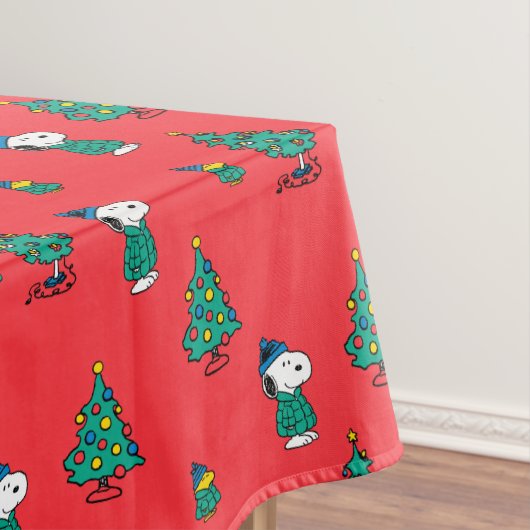 pinda's | Snoopy & Woodstock Red-kerstpatroon Tafelkleed (Voorbeeld)