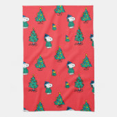 pinda's | Snoopy & Woodstock Red-kerstpatroon Theedoek (Verticaal)