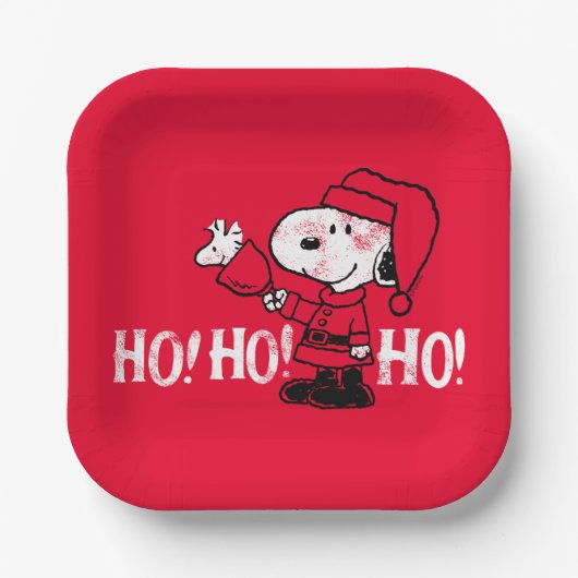 pinda's | Snoopy & Woodstock Ringing Bells Papieren Bordje (Voorkant)