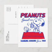 pinda's | Snoopy & Woodstock rondhangen Briefkaart (Voorkant / Achterkant)