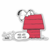 PINDA'S | Snoopy & Woodstock Rood & Zwart Sticker (Voorkant)