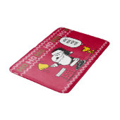 pinda's | Snoopy & Woodstock Santa Bell Ringer Badmat (Gekanteld)