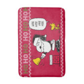 pinda's | Snoopy & Woodstock Santa Bell Ringer Badmat (Voorkant Verticaal)