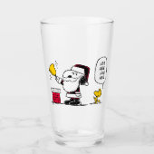 pinda's | Snoopy & Woodstock Santa Bell Ringer Glas (Voorkant)