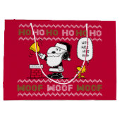 pinda's | Snoopy & Woodstock Santa Bell Ringer Groot Cadeauzakje (Achterkant)