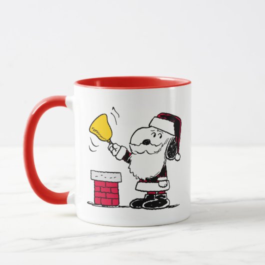 pinda's | Snoopy & Woodstock Santa Bell Ringer Mok (Links)