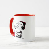 pinda's | Snoopy & Woodstock Santa Bell Ringer Mok (Voorkant links)